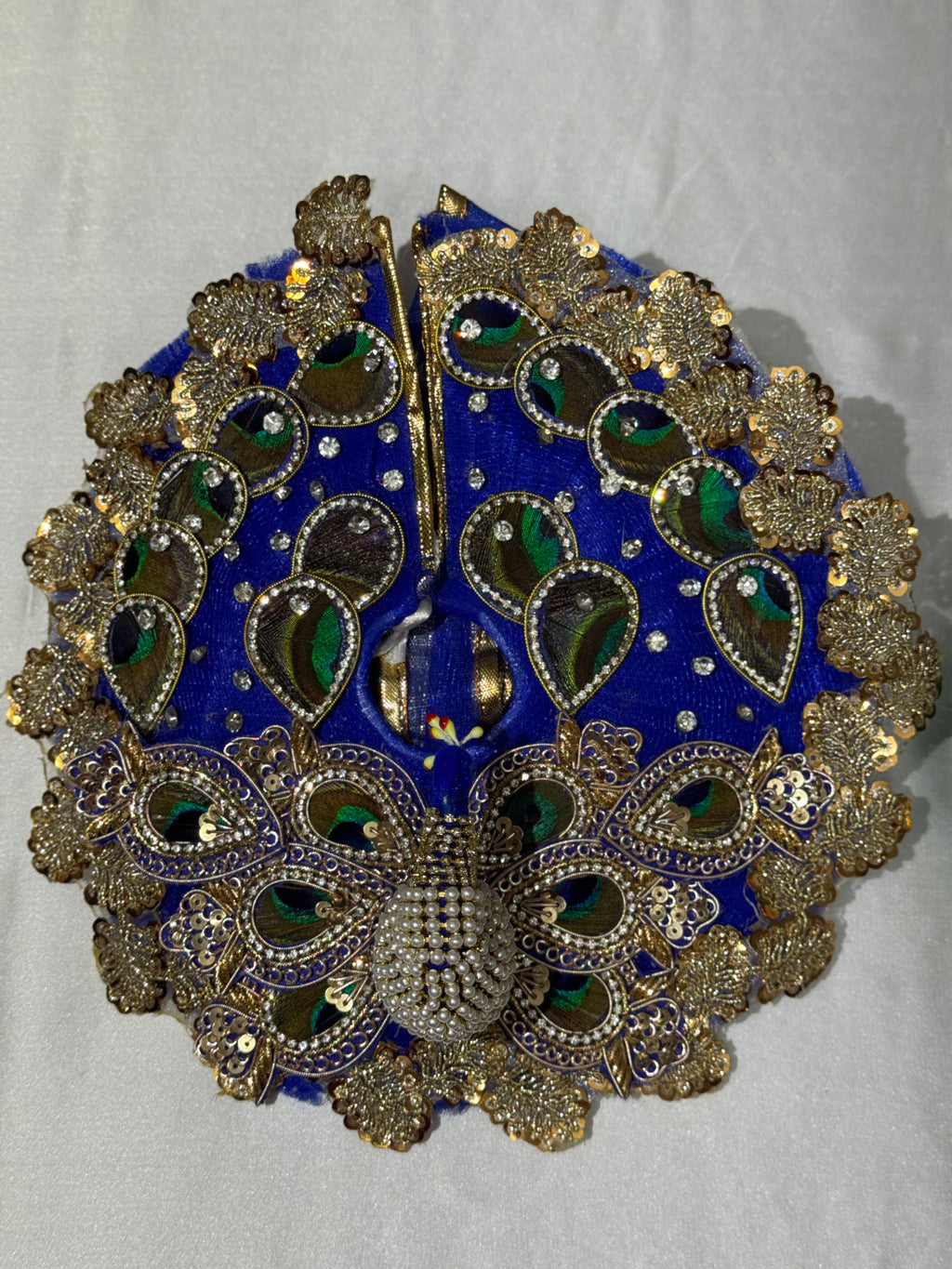 Peacock Laddu Gopal Dress Blue + Padgi